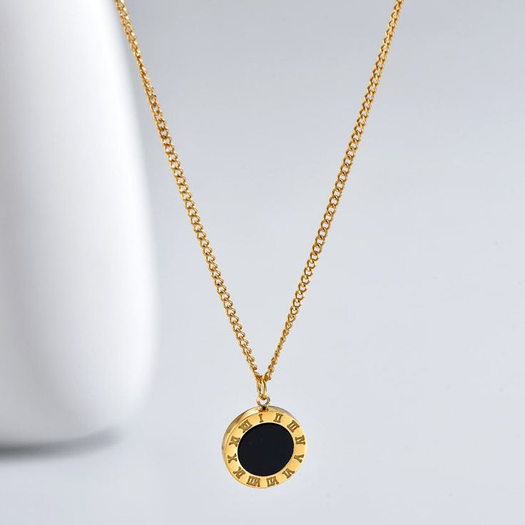 Black Roman Necklace