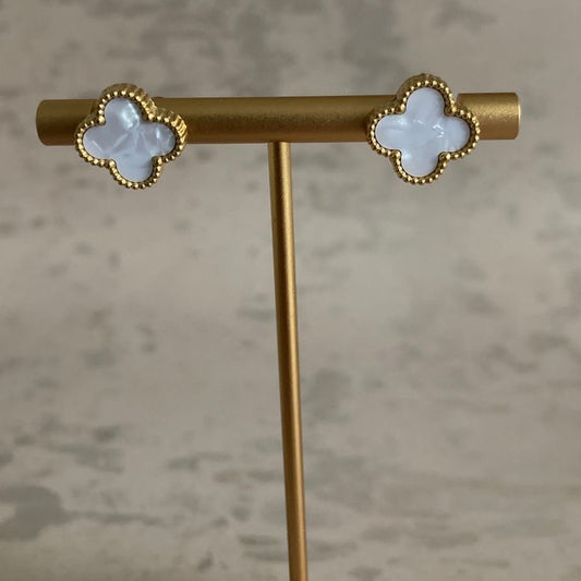 White Clover Earring
